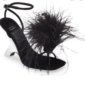 Jeffrey Campbell Flirt A lot Feather Heels
